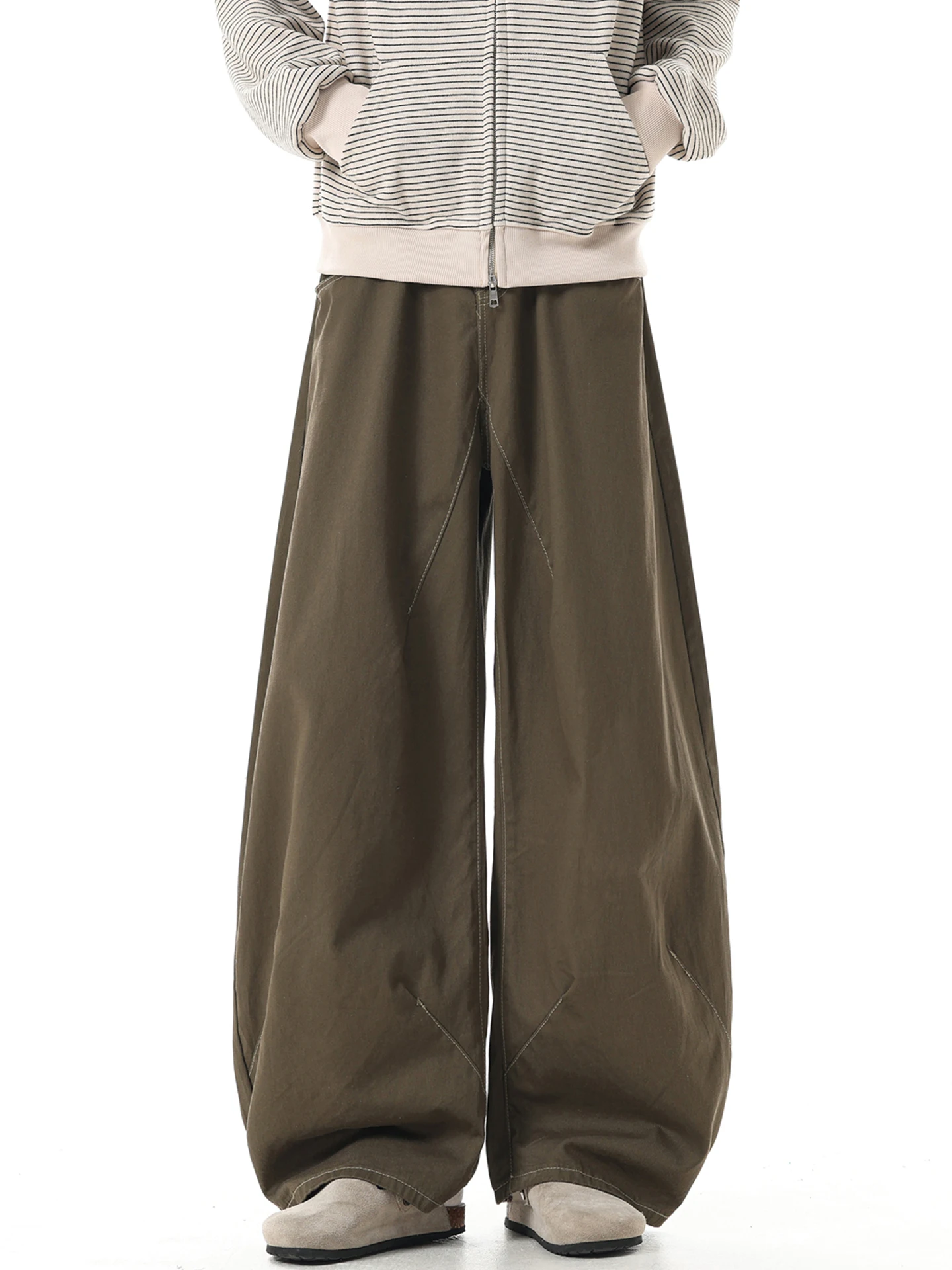 

Women's Brown Grunge Jeans Japandi Style Oversize Jean Pants Vintage Harajuku Baggy Y2k Boyfriend Denim Trousers Clothes 2026
