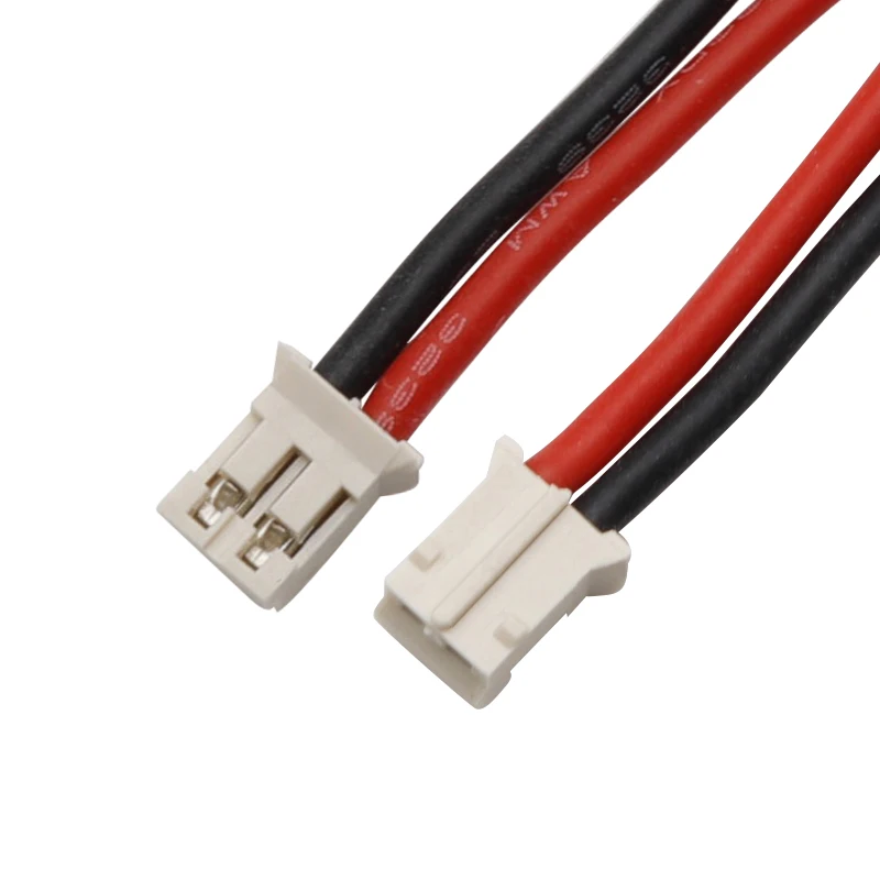 10PC PH 2.0mm 2/3/4/5/6P Terminal Wire Micro 10/20/30cm 3239 22AWG Silicon High Temp Male Plug Cable 2-core Tinned Connector