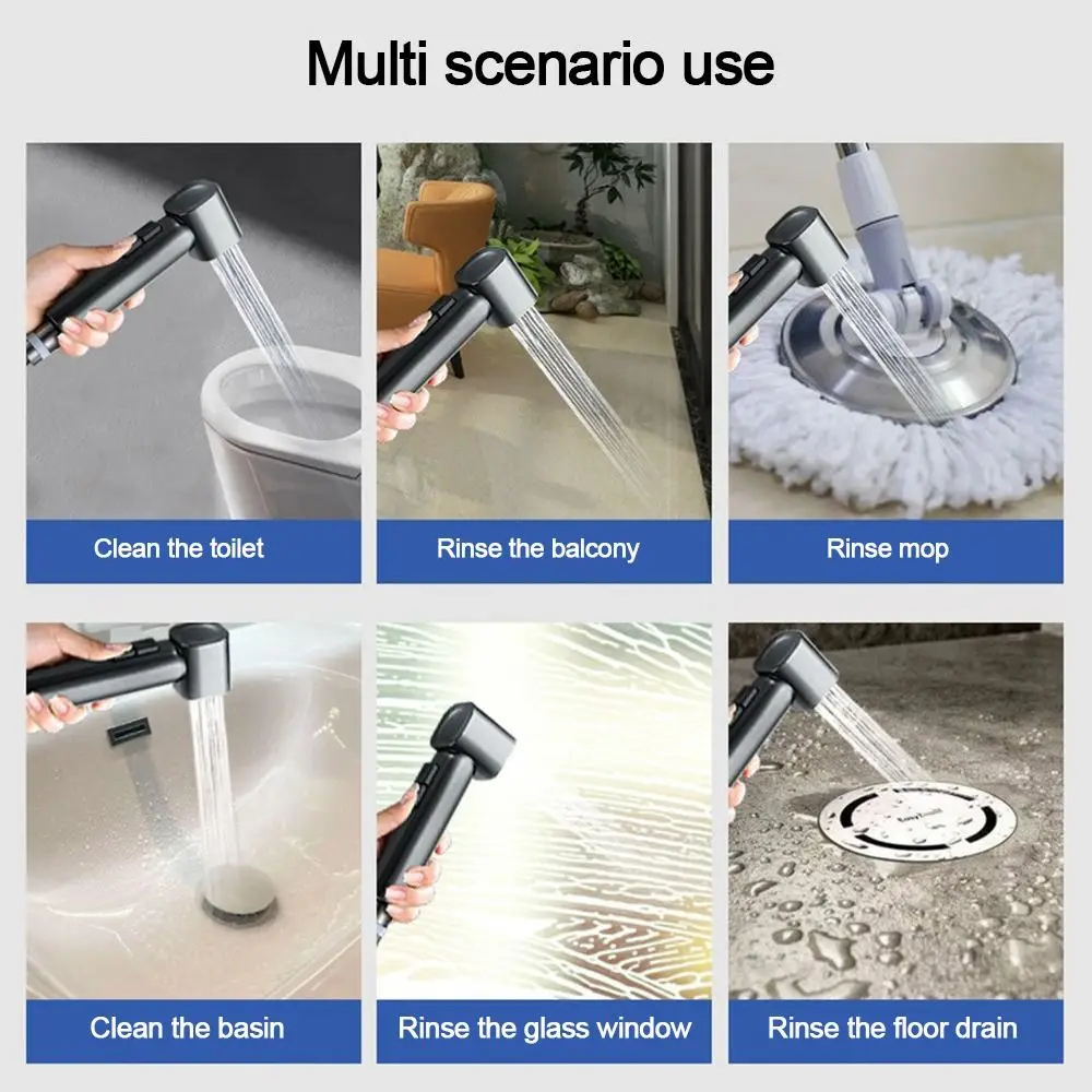 

Портативный многофункциональный распылитель для биде, ручной смеситель высокого давления, распылитель для душа и туалета