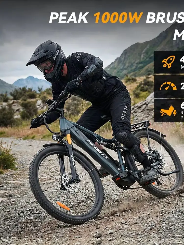 Heda TX TX19【E-Bike】 1000W Motor 48V19.2AH Abnehmbarer Akku 29-Zoll-Reifen Elektro-Mountainbike Hydraulische Bremsen Luftfederungsgabel Elektrofahrrad