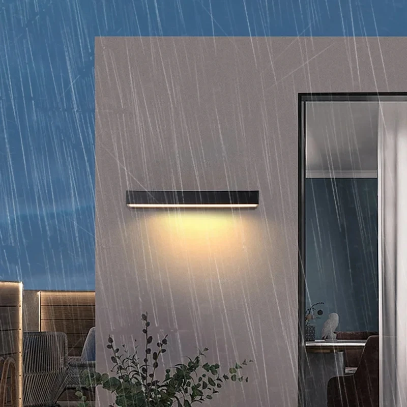 Indoor bedside lamp, outdoor waterproof wall lamp, villa terrace, courtyard, exterior wall, gardening door, LED light