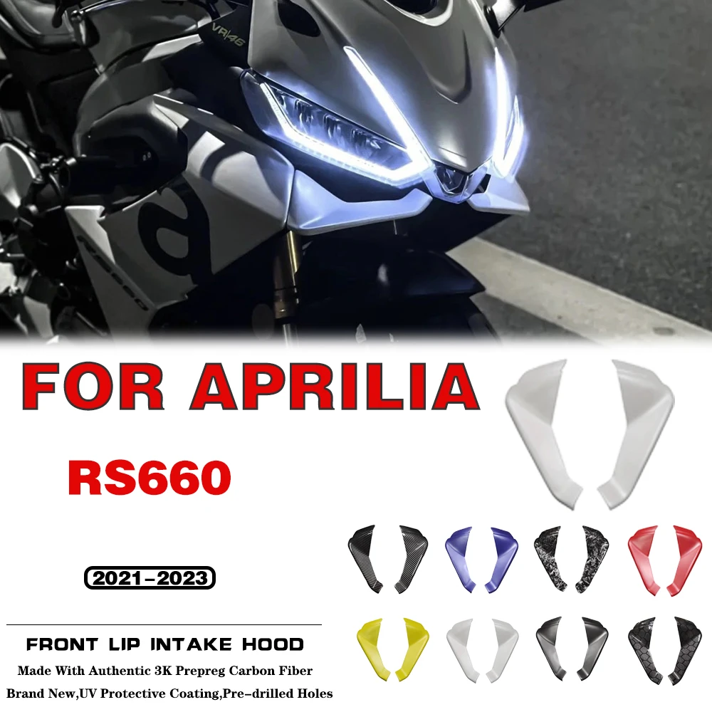 

For Aprilia RS660 Tuono 660 2021 2022 2023 Motorcycle accessories Front Under Nose Fairing Lower Winglets Lip Beak Cover