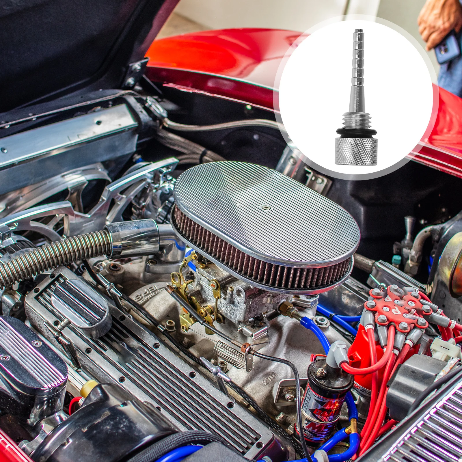 

High Precision Aluminum Alloy Magnetic Oil Dipstick for Inverter Generator Reliable Oil Level Indicator Easy Installation Engine