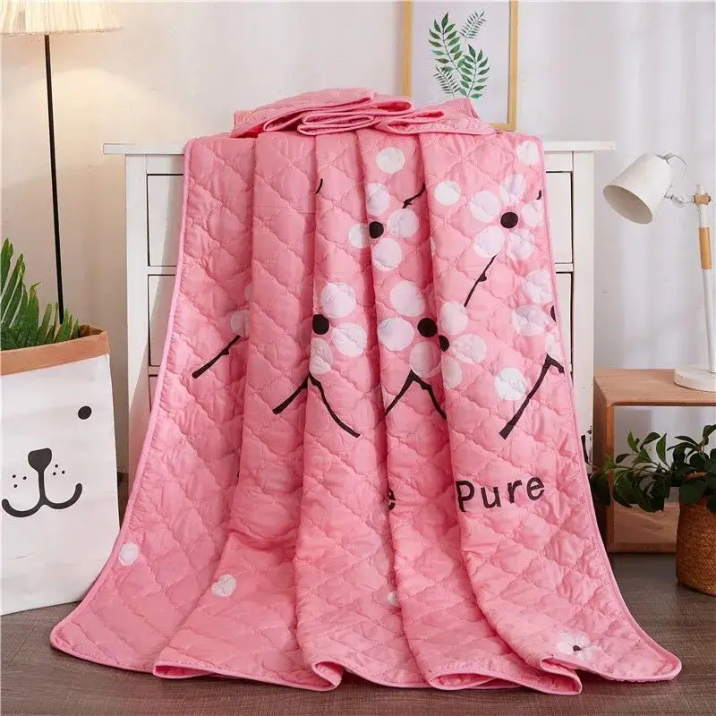 

2021 summer washed quilt 1 pcs soft breathable skin-friendly and cool blanket thin new quilt bedspread