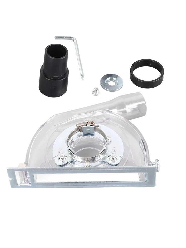 Dust Extractor Cutting Guard Suitable For 4-5" Diameter Angle Grinder And 3"/4"/5" Saw Blades Transparent Grinding Dust Cover
