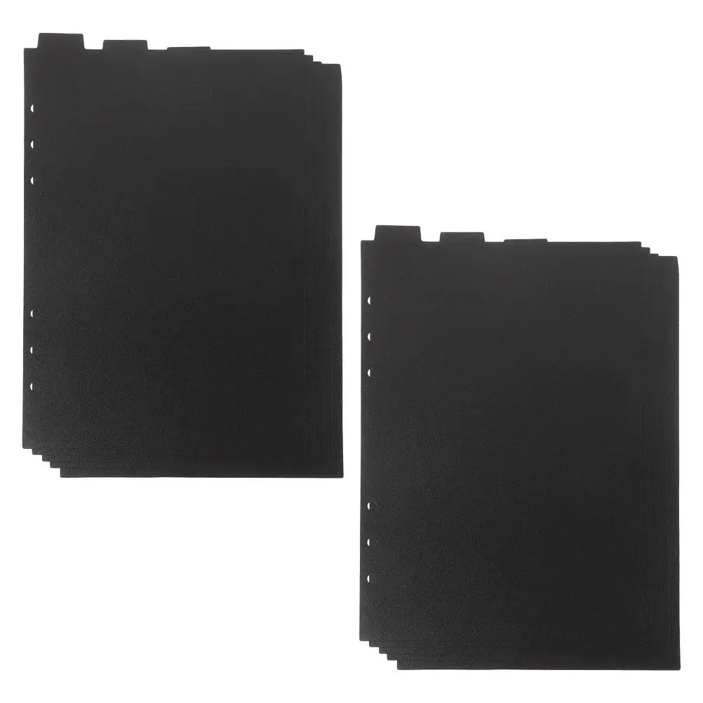 

10Pcs Plastic Index Dividers for Binder Loose Leaf Notebook Tab Dividers with Writeable Tabs for Office School Planning Research