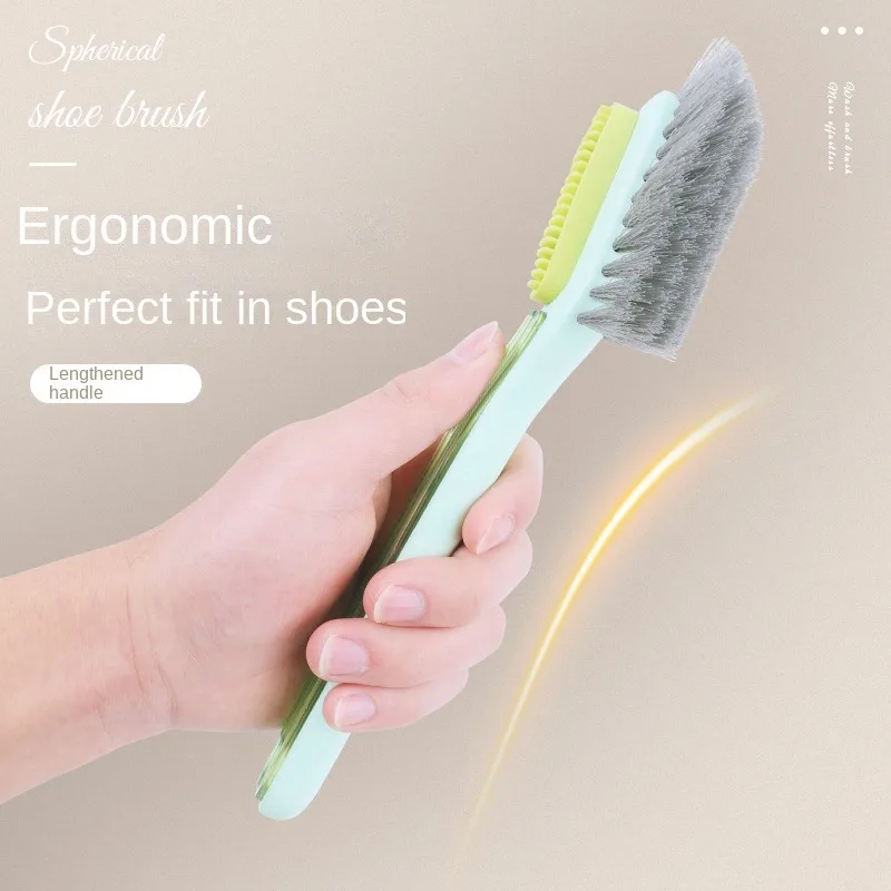 Double-sided Shoe Brush Durable Plastic Shoe Washing Brush Suede Shoe Cleaning Brush Household Cleaning Tools Accessories