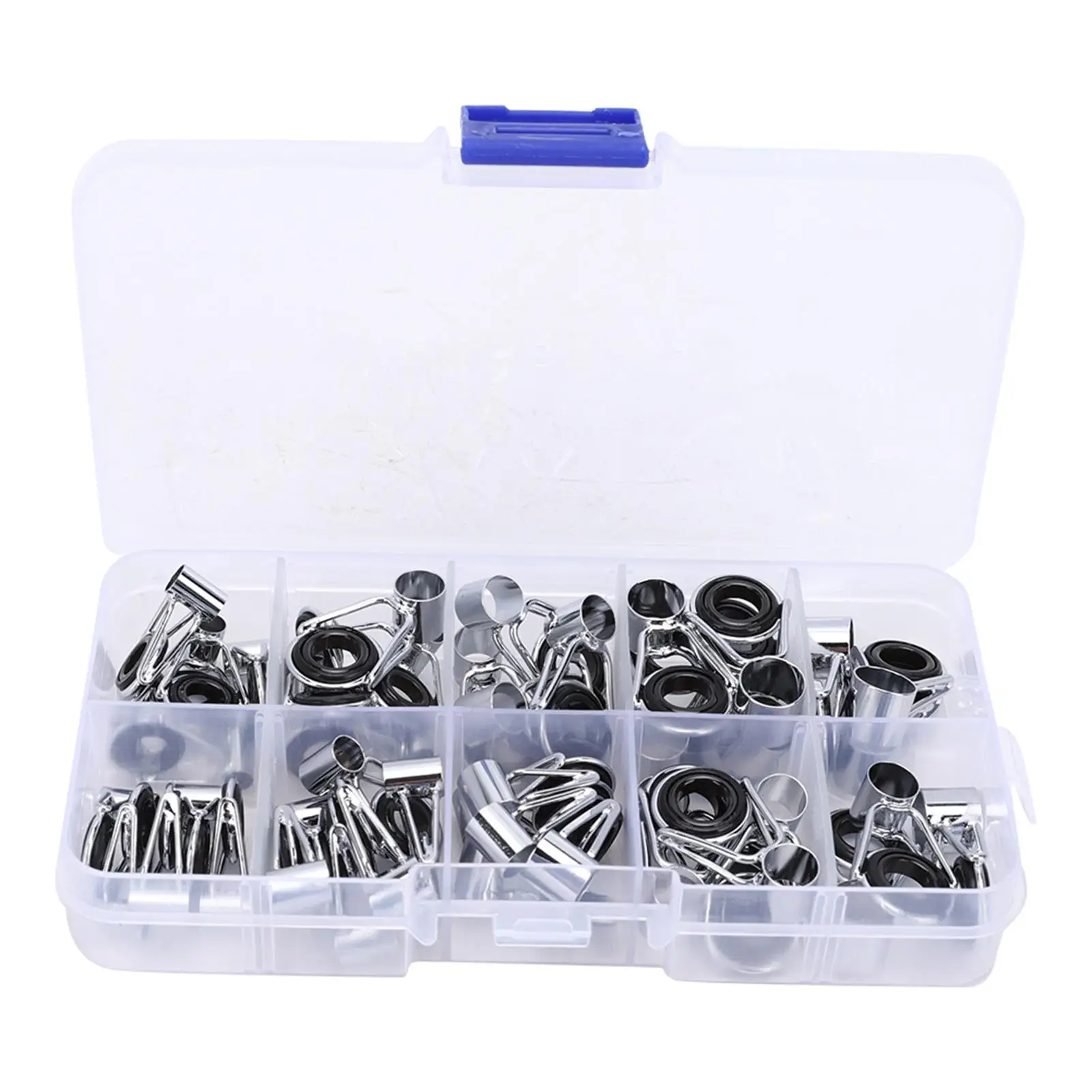 90 Pcs Stainless Steel Ceramic Fishing Rod Guides for Carp,  & Winter Fishing Accessories