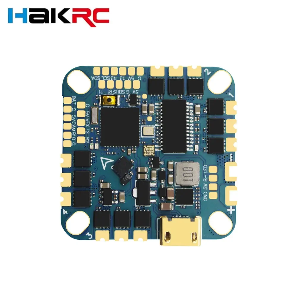 HAKRC F4126 F411 AIO Flight Controller ICM42688 BLHELI_S 20A/35A ESC Built-in OSD Barometer Current Sensor 2-6S for RC FPV Drone