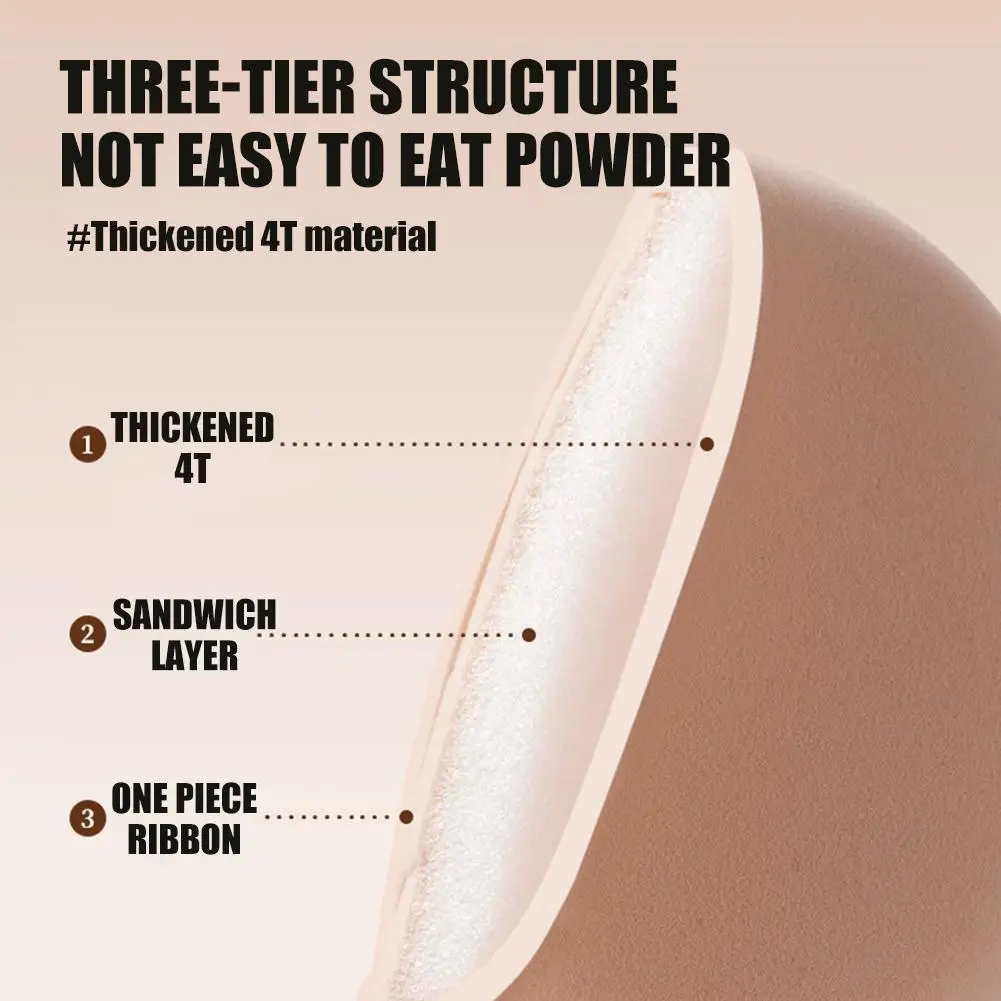 Non-Absorbent Marshmallow Makeup Sponge Puff, Ultra Soft Air Cushion Foundation Blender for Liquid Powder, Dry & Wet Use Beauty