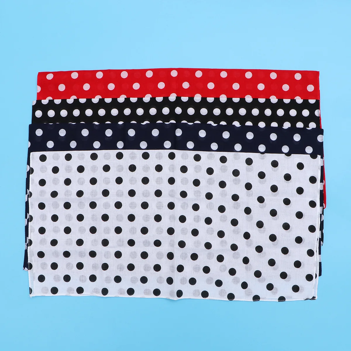 

4pcs Printed Square Hip Hop Kerchief For Men Women Cotton Head Wrap Sport Band Red Black White Headband For Man Navy