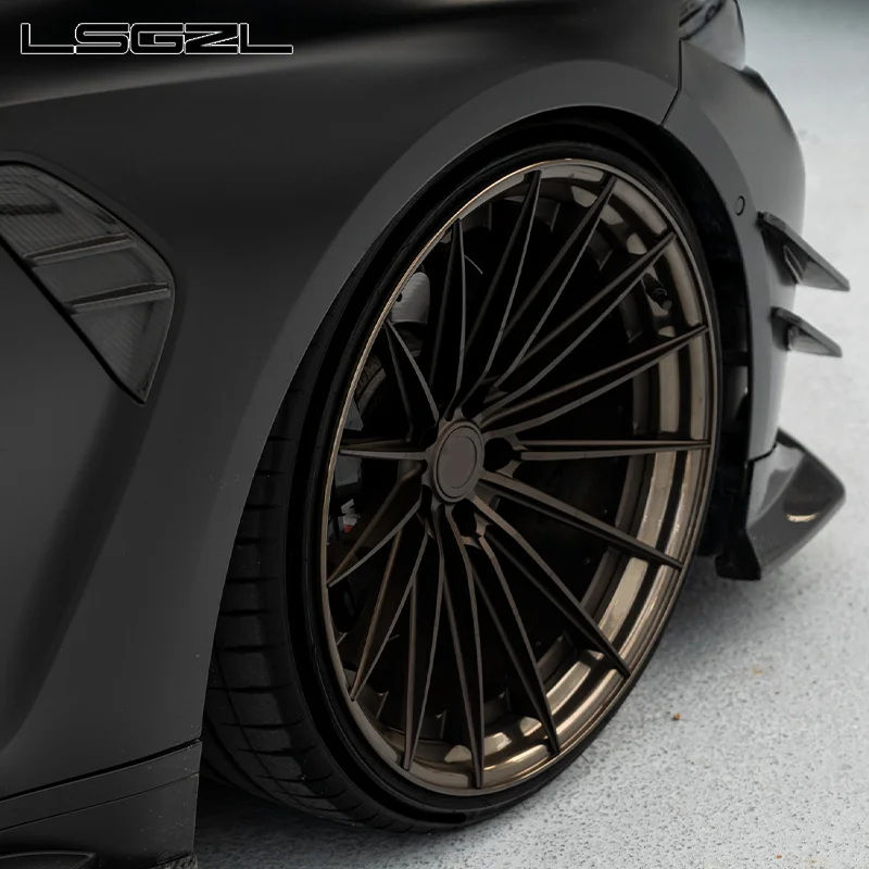LSGZL 2/3pieces Matt Black Polishing Aluminum Car Wheels for Mercedes C8 Ferrari Concave Alloy Rim 16-26 Inch  Car Wheels