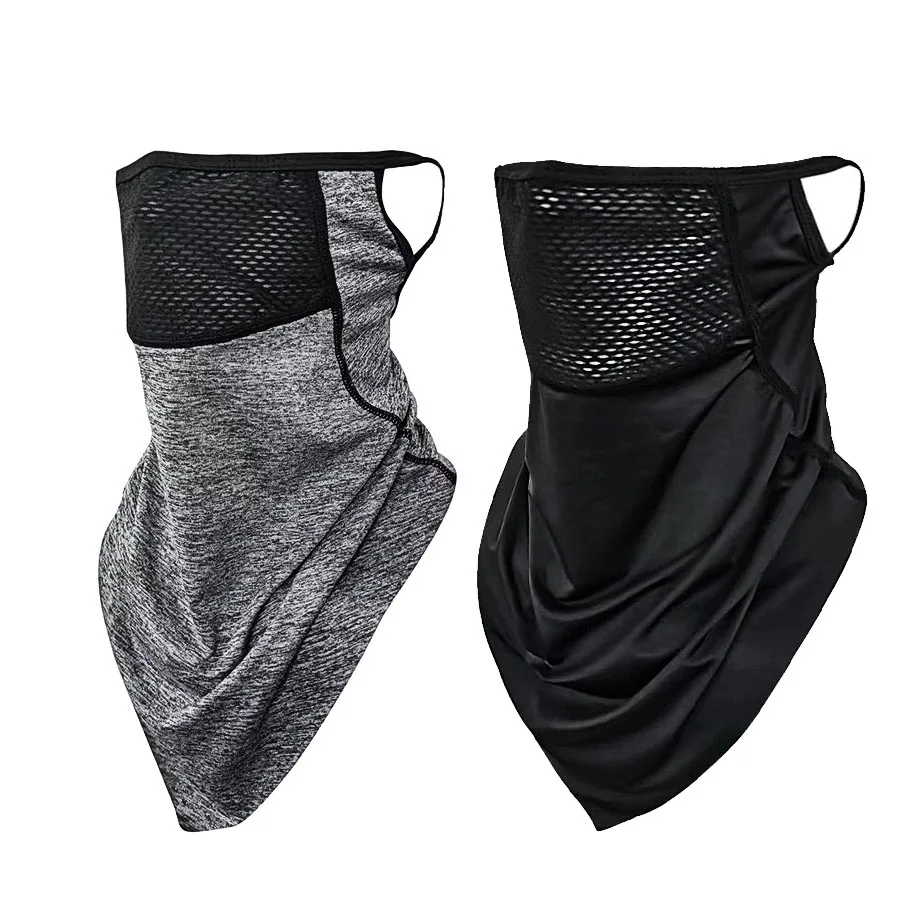 

Солнцезащитная маска для шеи, светоотражающий быстросохнущий шарф для лица с защитой от ультрафиолета, впитывающий пот и застежкой на шнурке