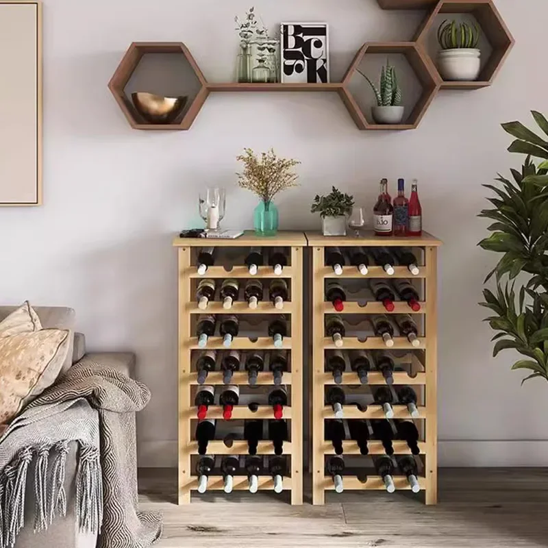 

Living Room Kitchen Wine Cabinets Display Corner Storage Restaurant Bottle Wine Rack Buffet Drink Holder Armoire Vitre Furniture