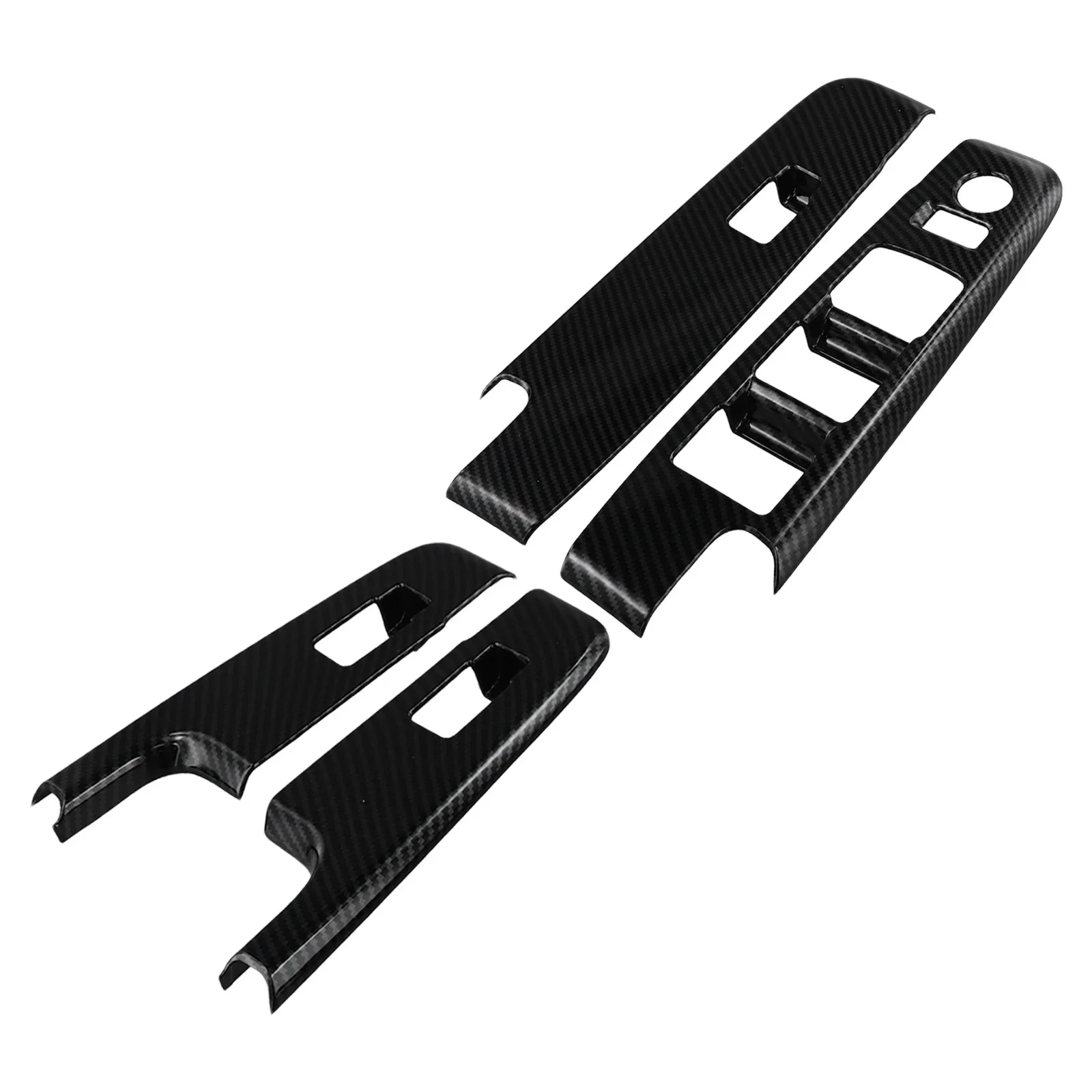 

For Isuzu DMax Dmax 2023 2024 Carbon Fiber Window Lift Switch Panel Trim Lightweight ABS Design for Enhanced Look