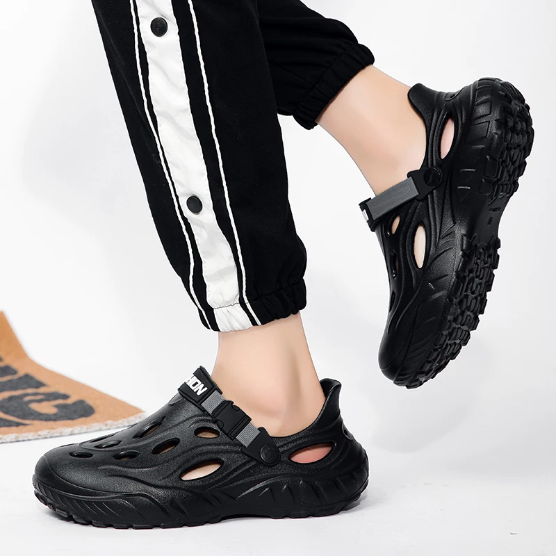 Men's Outdoor Sandals Sport Slippers Beach Slides Breathable Clogs Men Casual Garden Shoes Non-slip Men Outdoor Hiking Sandals view 5