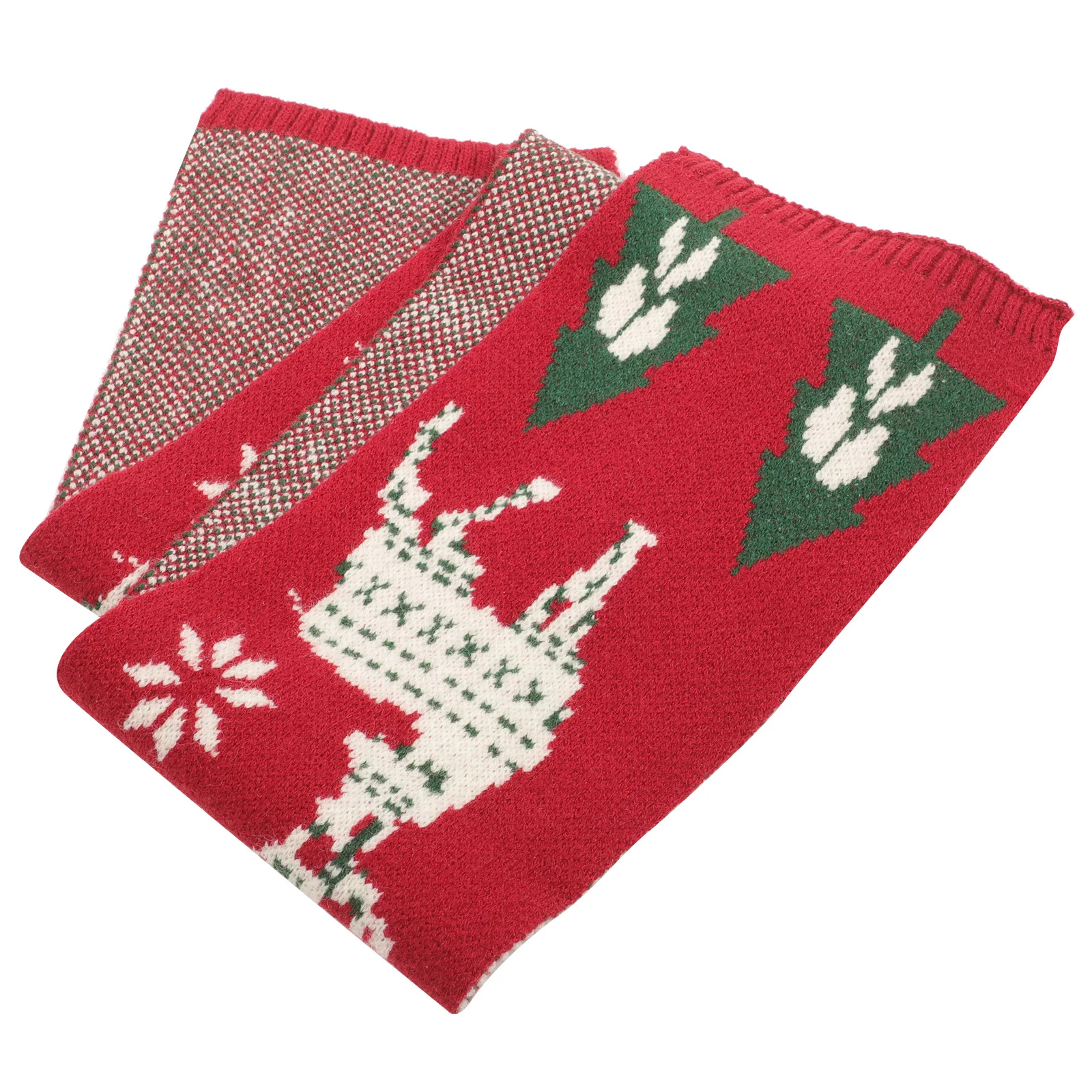 

Kids Knit Scarf Christmas Theme Warm Winter Accessory for Children Soft Skin-Friendly Long Scarf for Holiday Gift