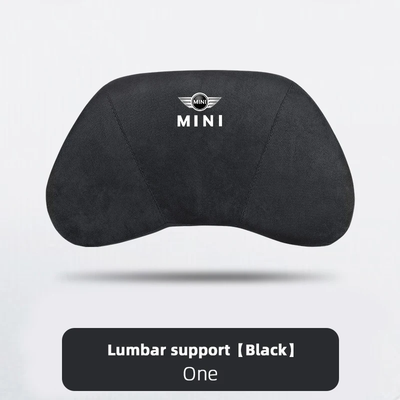 Mini-Auto-Wildleder-Kopfstützenkissen, Lendenwirbelstützkissen-Aufkleber für Mini Cooper JCW Works F54 F55 F56 F57 F60 R50 R52 R53 R55 – Detail 12