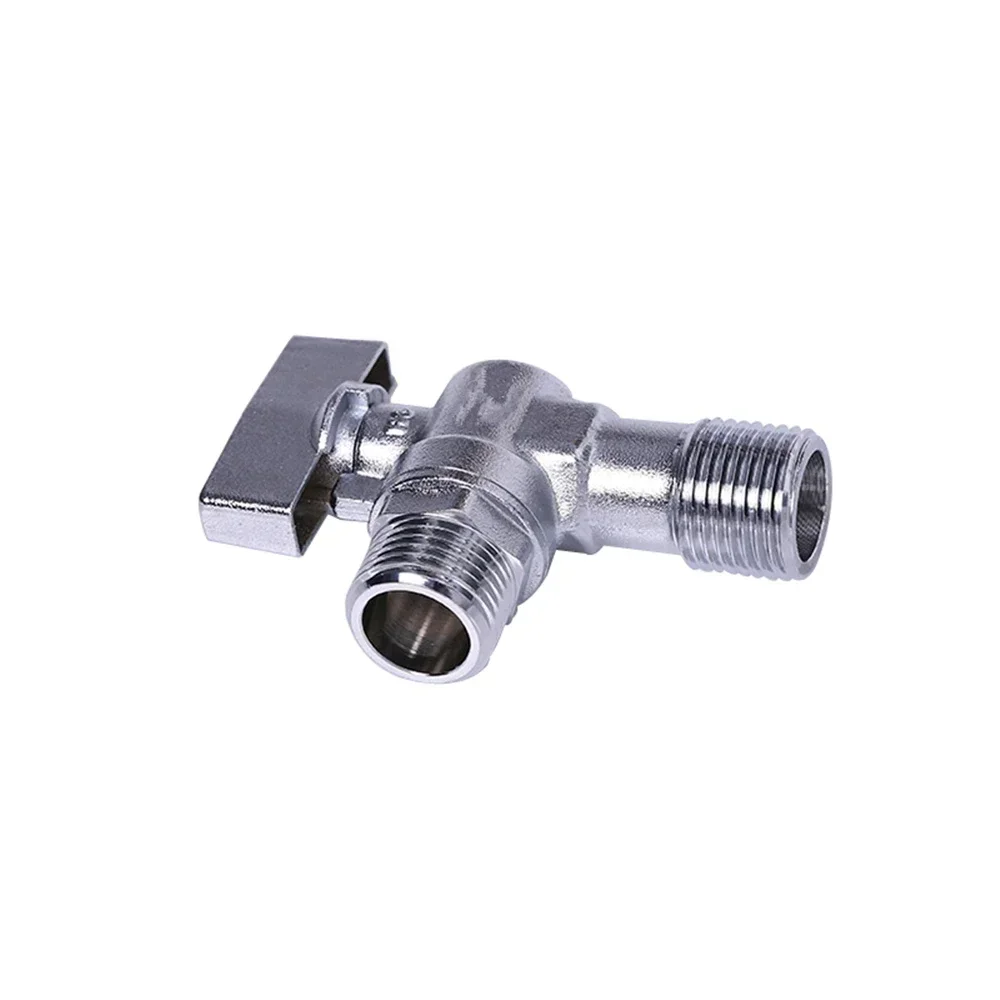 Triangle Valve All Copper Thickened Ball Core Large Flow Angle Valve Toilet Water Heater Cold And Hot Universal Stop Valve