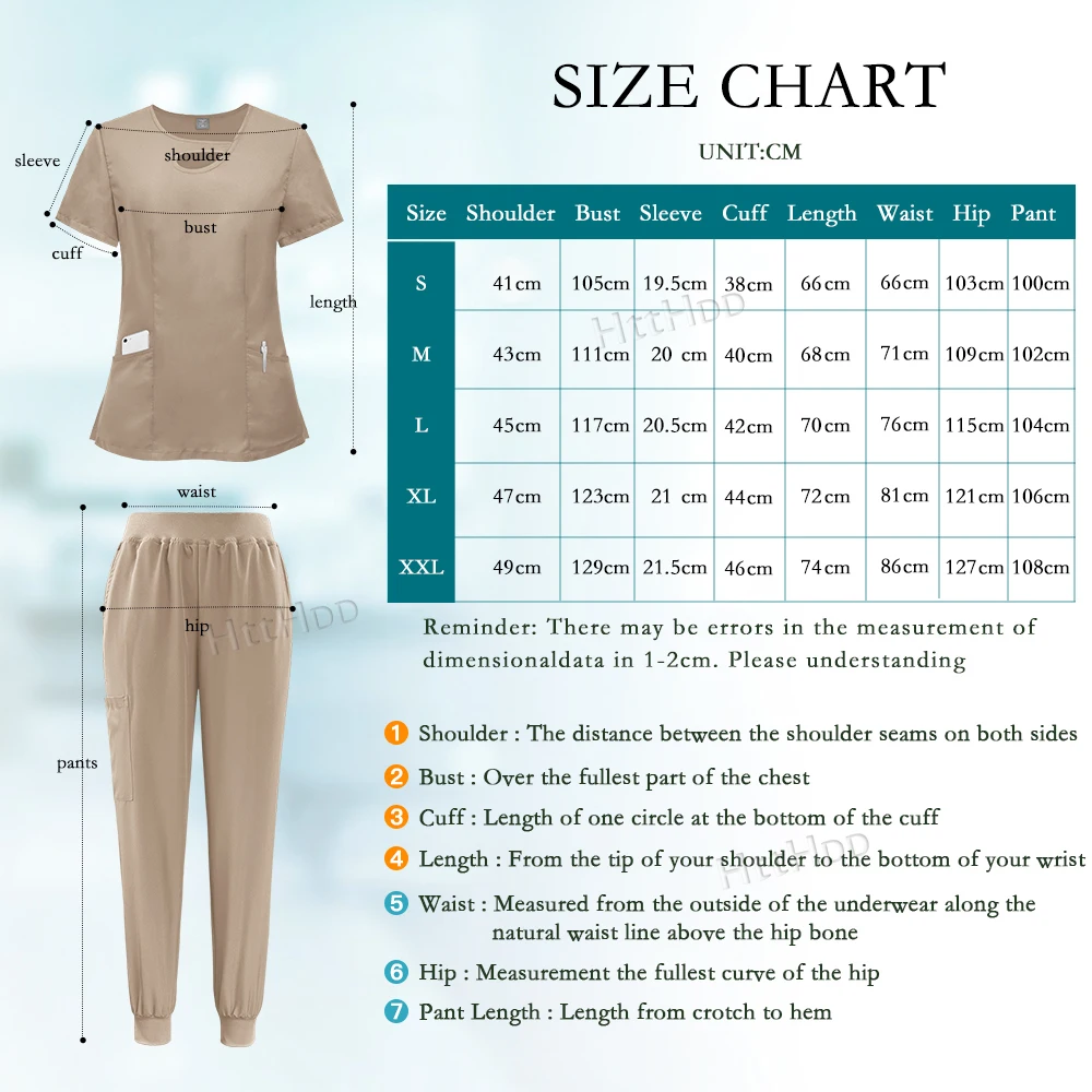 Scrubs Medical Uniforms Woman Fashion Scrub Sets Short Sleeved Top+pants Dental Scrub Veterinary Uniform Nursing Articles Scrubs