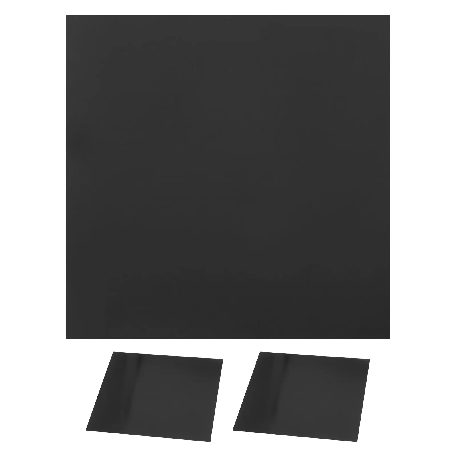 

5Pcs Black Anodized Aluminum Sheet Blanks High Gloss Suitable for Engraving Office Signs Door Panel Reflector Plates Decorative