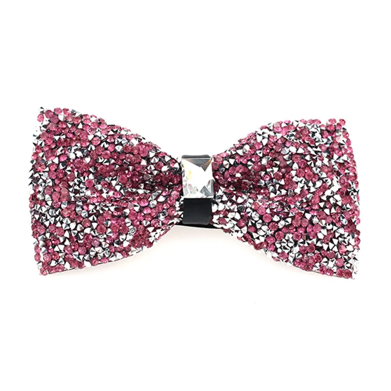 เพชรผู้ชาย Bowtie ผีเสื้อจัดเลี้ยงงานแต่งงาน Shining คริสตัล Bow Tie ชายเสื้อผ้ากุลสตรีธุรกิจ Party Bowknot เนคไท