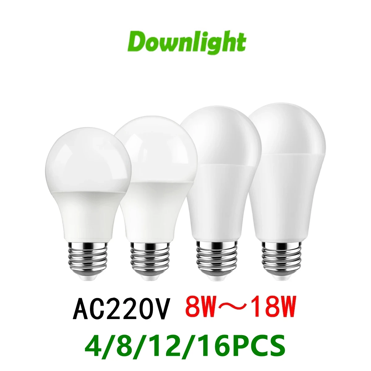 4-16PC Led bulb Lamp AC 220V-240V  A60 High Power 8W-18W B22 E27 bombilla lampara led bulb lighting for living room for Home