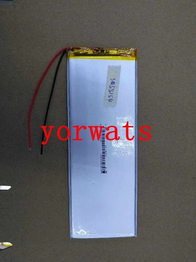 Nieuwe Hot Een oplaadbare Li-ion cel 3,7 V lithium-polymeerbatterij 3055154   3100mAh elektronisch digitaal boekinstrument met grote capaciteit