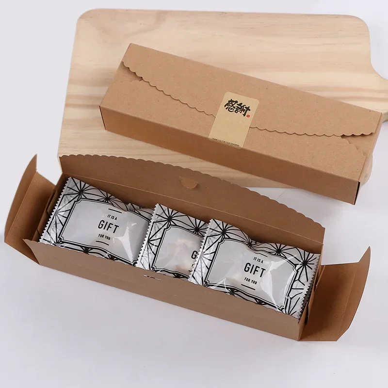 20Pcs/Lots Kraft Paper Gift Boxes DIY Handmade Candy Chocolate Packing Boxes Wedding Cake Case Christmas Gift Wrapping