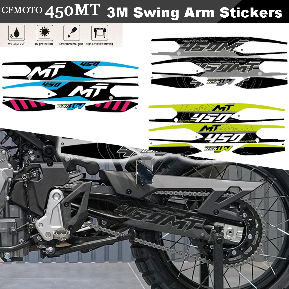 

For CF MOTO 450MT SwingArm Kit Stickers Motorcycle Accessories Swing Arm Exhaust Windscreen Protector Decals CFMOTO MT450 MT 450