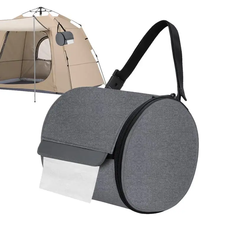 Toilet Paper Cover Waterproof Camping Toilet Paper Holder Toilet Paper Bag Paper Towel Cover with Strap Toilet Paper Protector