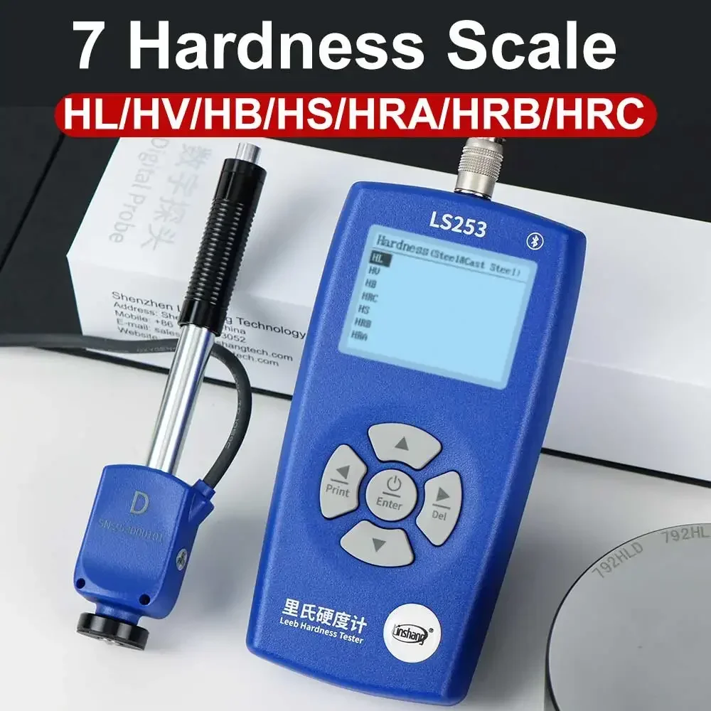 

IN STOCK Premium Portable Leeb Hardness Tester LS253 Multi-probe Metal Leeb Hardness Tester for Steel