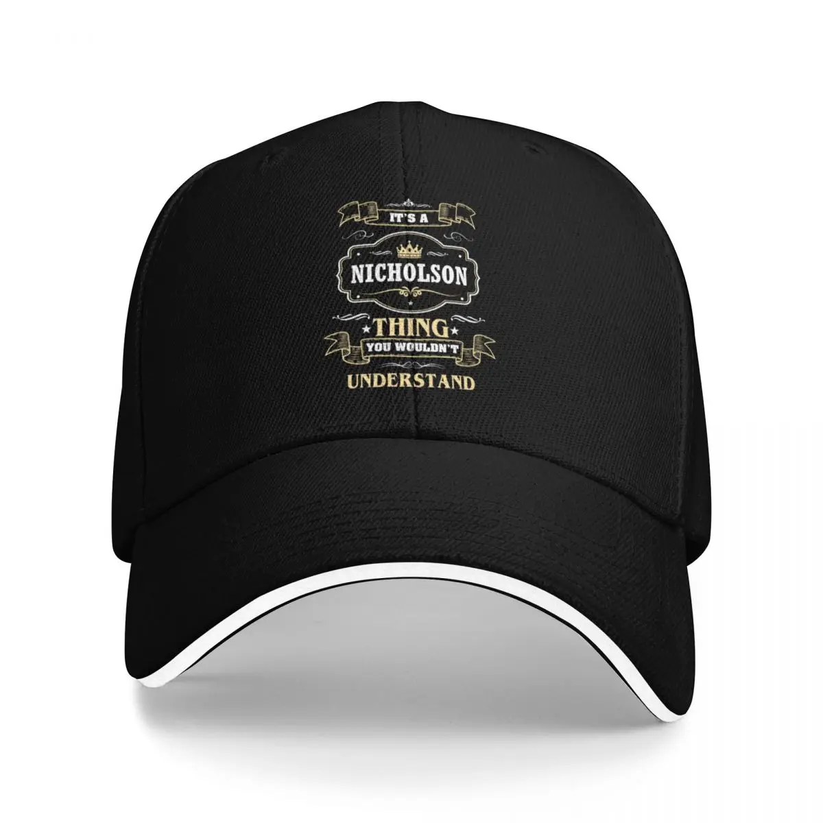 It Is A Nicholson Thing You Wouldn't Understand Nicholson Name Shirt Baseball Cap hats on offer For Man Women's