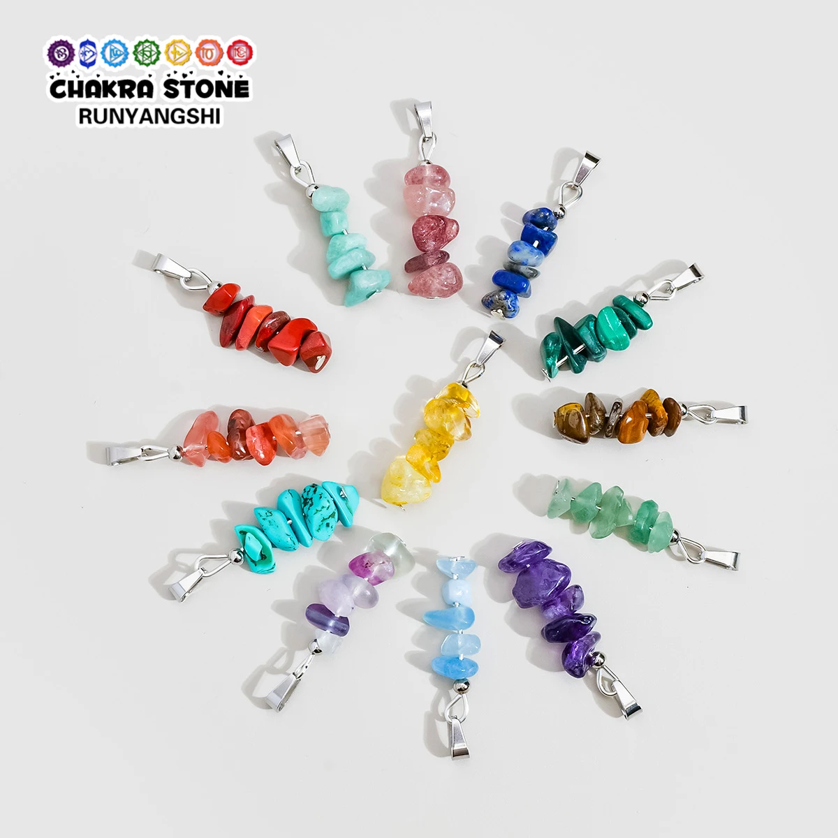30pcs Natural Crystal Rough Stone Base Stand, Handmade Craft, Home Desktop Decor, Holiday Gift