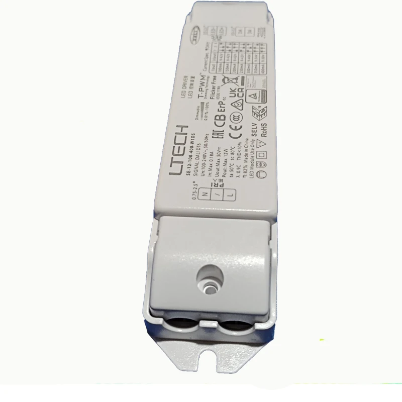 10W 12W 100mA-400mA 350mA-700mA Constant Current Dali-2 Led Driver LTECT New DALI Dimming Lighting Transformer AC 100-240V Input