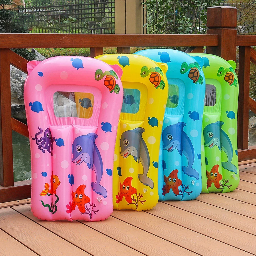 Kids Inflatable Pool Floating Seat Swimming Ring Water Hammock Recliner Inflatable Floating Row Pool Bathtub Water Bed Toys