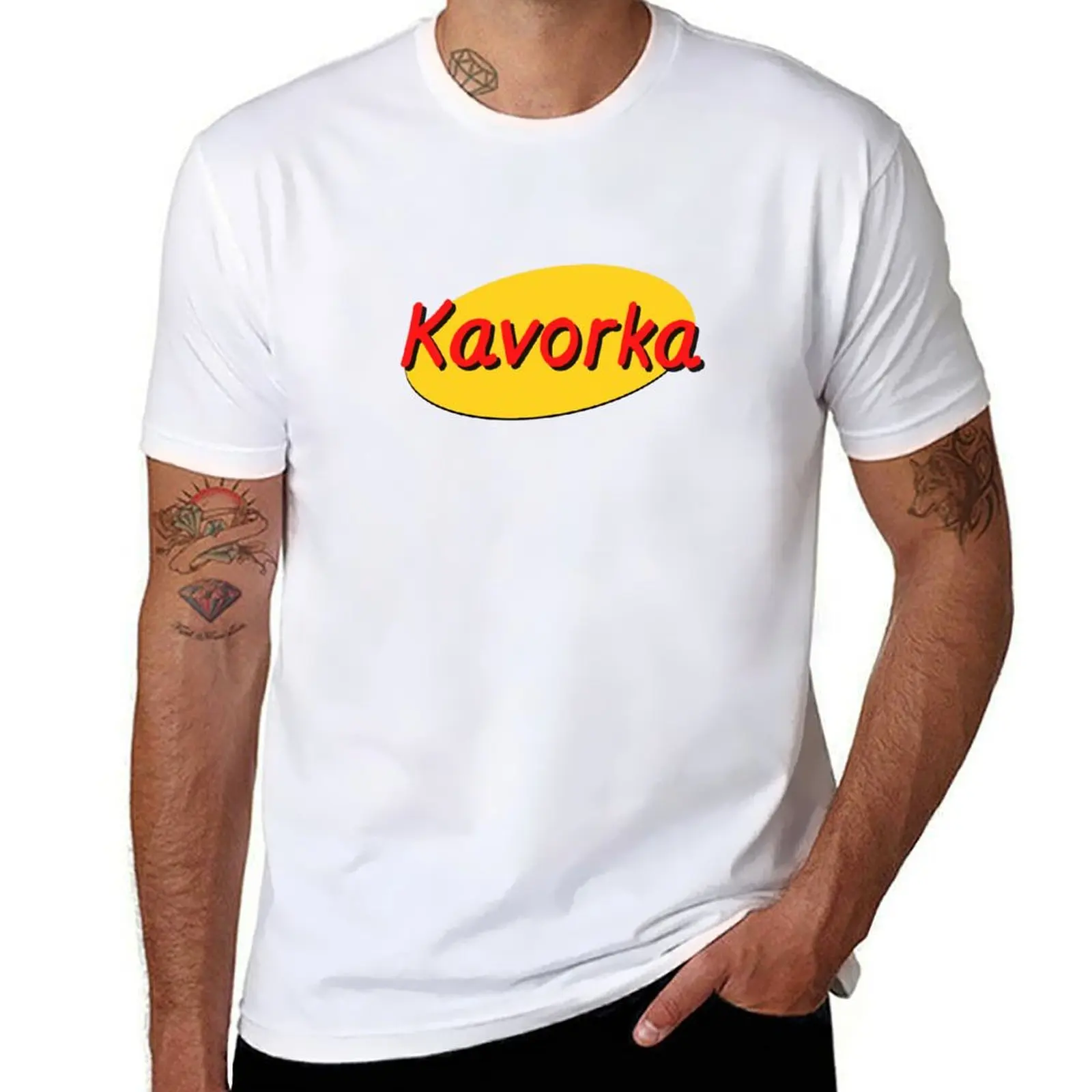 

Kavorka T-Shirt anime t shirts for man black cotton t-shirt plain for man package t shirts with prints T-Shirt