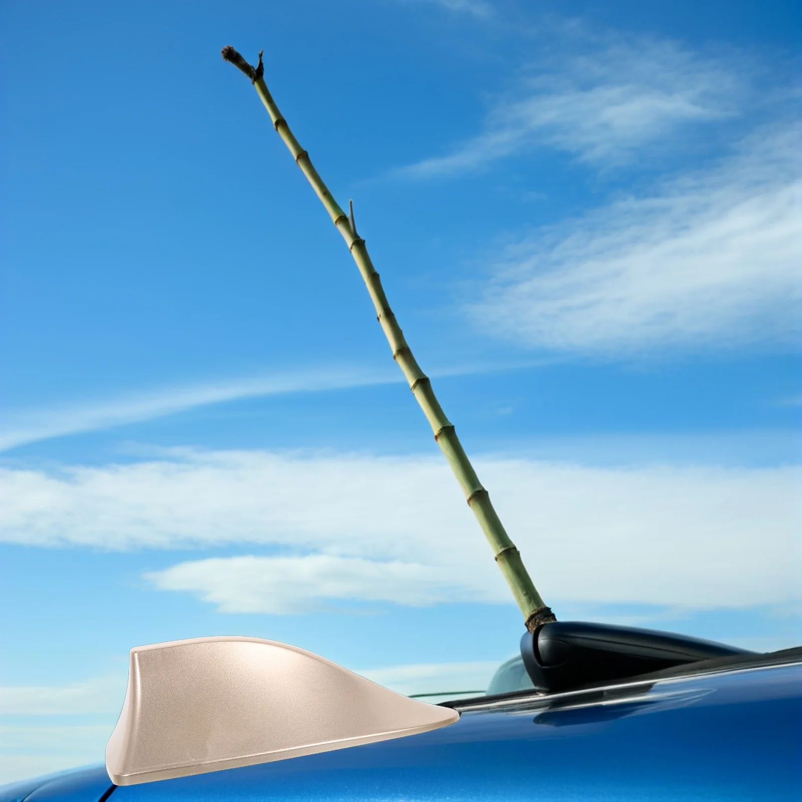 

2 Pcs Car Antenna Cover Fin Auto Exterior Decoration Automotive Accessories Roof Vehicle Replacement Parts