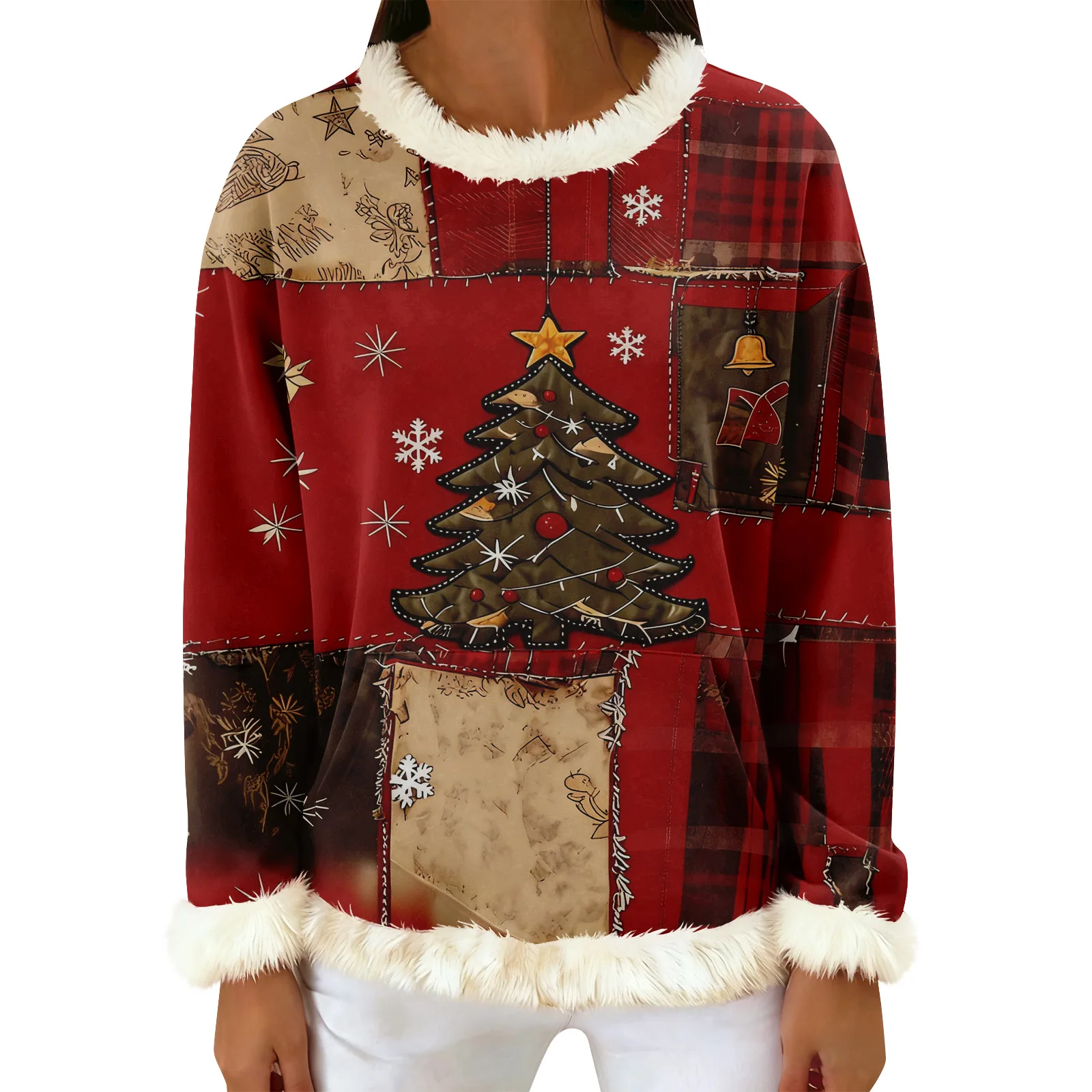 المرأة عارضة أزياء طباعة طويلة الأكمام مقنعين البلوز أعلى امرأة الملابس الشتوية ملابس امرأة قمم للمرأة