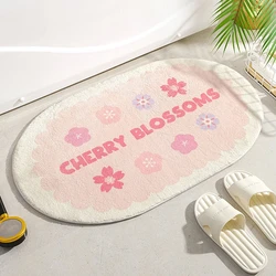 Fluffy Soft Bath Mat Absorbent Non-Slip Floor rug Bathroom door Mat Foot Pad Shower room Carpet Entrance Doormat Home Decor