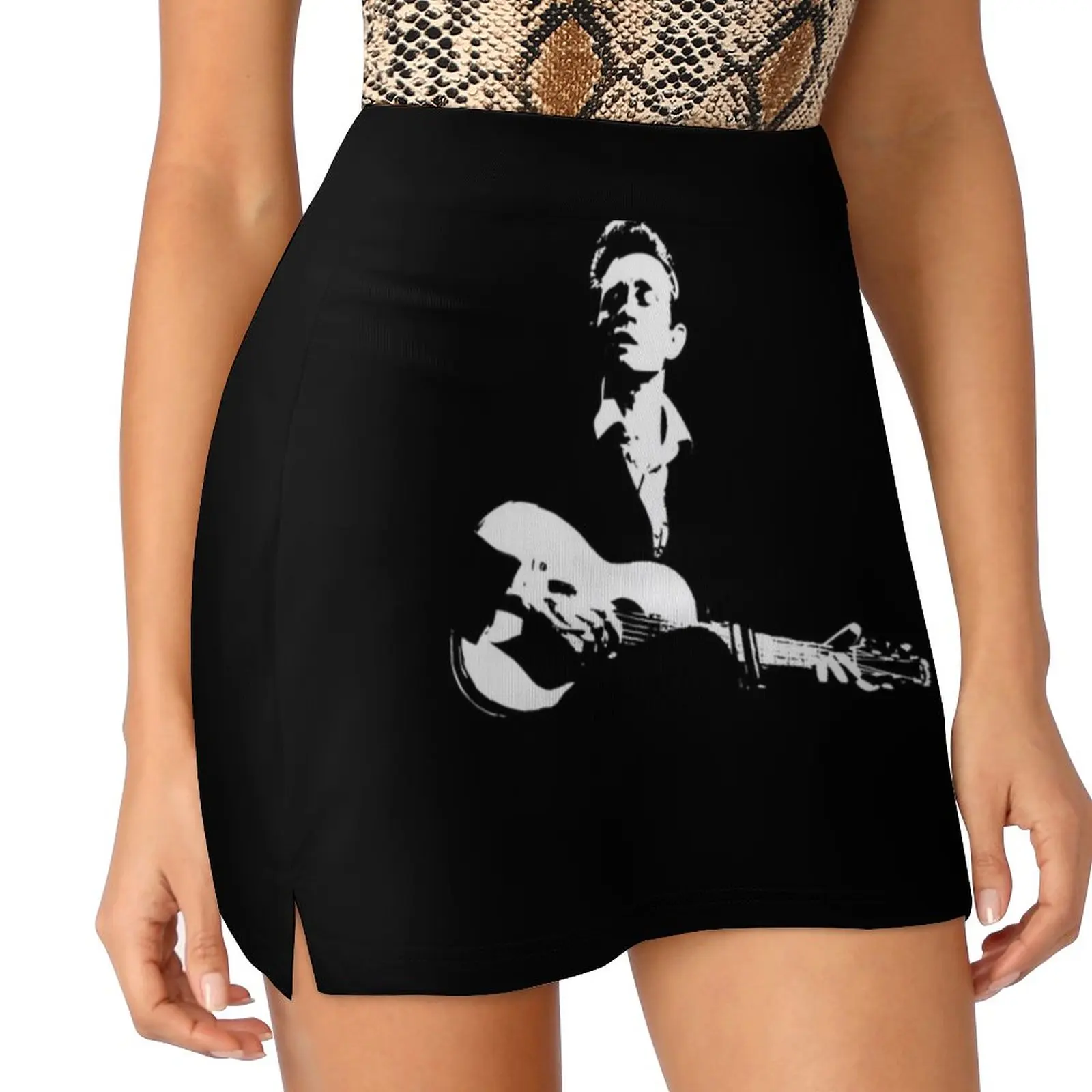 

Cash Women's skirt Aesthetic skirts New Fashion Short Skirts Cash Johnny Cash Guitar Playing Guitar Singer Country And Roll