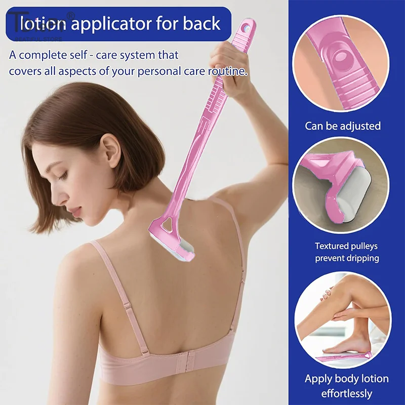

Аппликатор для спины, аппликатор для лосьона, самозащитная мазь, аппликатор для загара, портативный складной валик с длинной ручкой