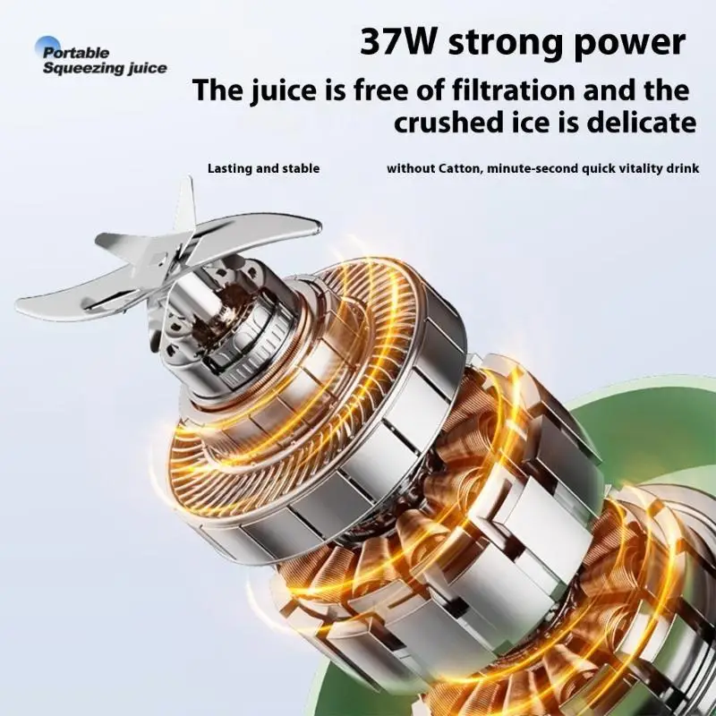 과일 블렌더 고효율 모터 방수 USB 충전 350ml Juicer Cup N58D