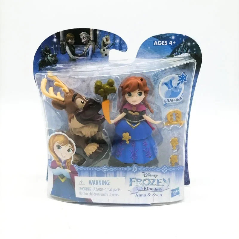 Disney Princess Frozen Anime Figures Anna Sven Boys Girls Gifts Model Toy Cartoon Movie Doll Collection