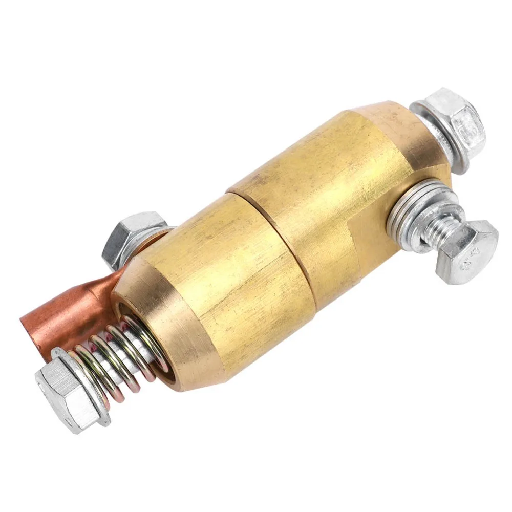 360 Degree Rotating Welding Ground Clamp Without Winding Rotated 360° Earth Connecting Clamp Brass Construction