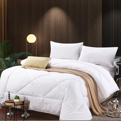 100% Cotton White Bed Summer Hotel Quilt Core Queen King Quilts Air-Conditioned Rooms Keep Warm Quiltcover