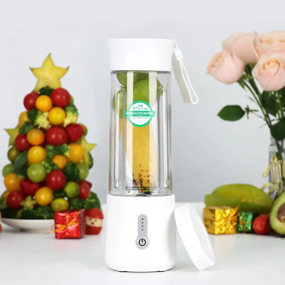 

High Quality Food Grade Low Noise Portable Waterproof USB Juicer Blender Shakes Smoothies 500ML Fruits Portable Blender Juicer