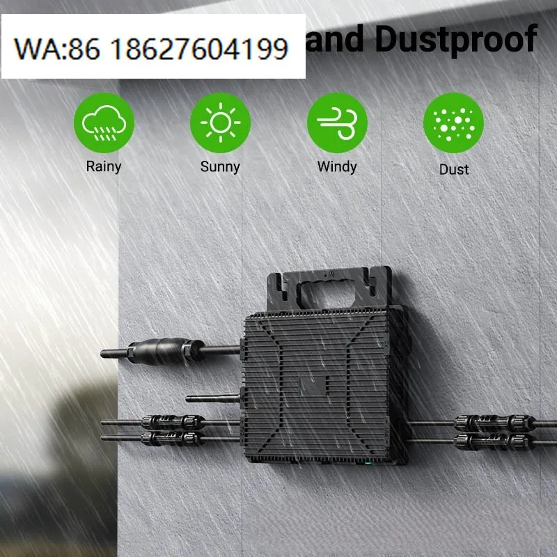 1600W Single Phase 220V Grid Tie Micro Inverter 98% High Efficiency Waterproof  Balcony Solar Power System