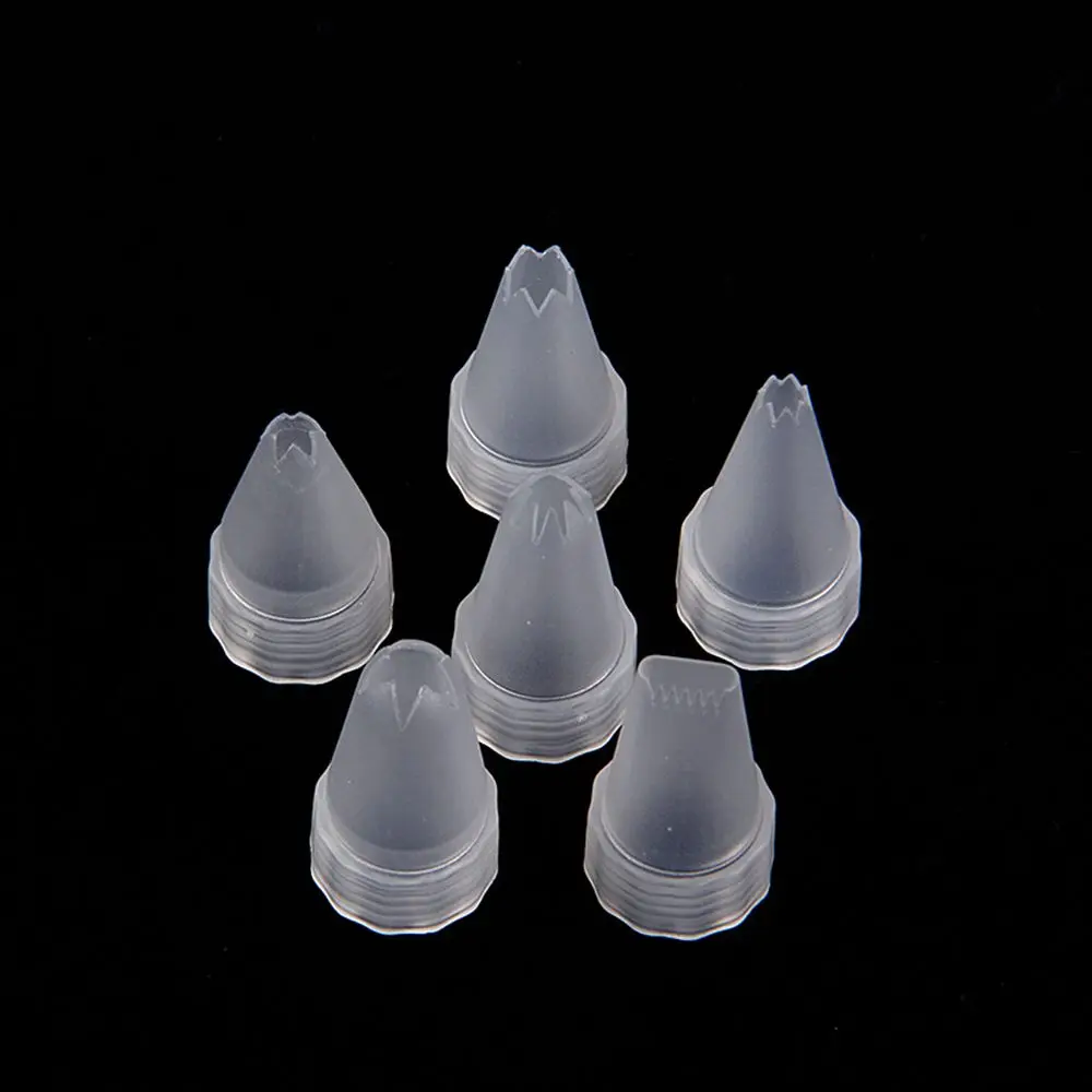 10Pcs Plastic Piping Icing Nozzle For Mobile Phone Case Accessories DIY Flower Nozzle Cake Decorating Cupcake Ice Cream Tool