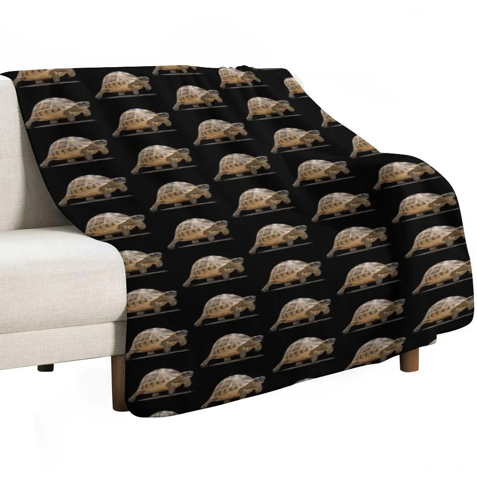 Marching Baby Tortoise Cartoon Vector Isolated Throw Blanket manga Picnic For Sofa Thin Blankets For Baby Decoratives Blankets
